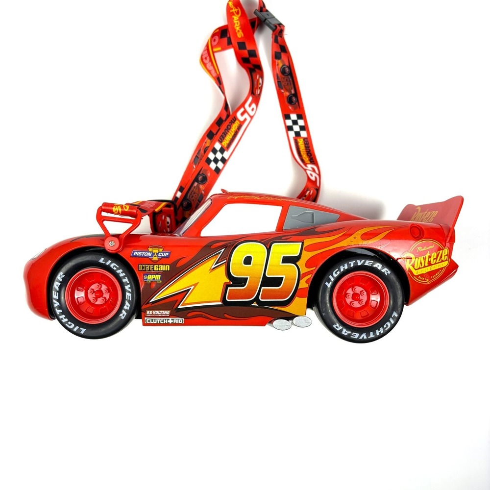 New Disney Parks 20th Anniversary Lightning McQueen Popcorn Bucket Lights Up '26 - Picture 11 of 16